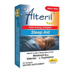 Alteril softgels 30 count box left angle view